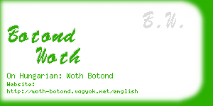 botond woth business card